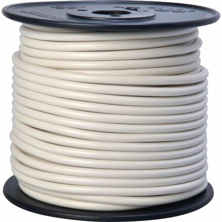 ROAD POWER 100 Ft. 10 Ga. PVC-Coated Primary Wire, White 55671923